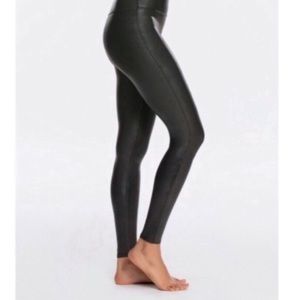 SPANX FAUX LEATHER LEGGINGS